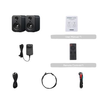 OEM Diffusori Da Scaffale, Connettivit&agrave; Bluetooth, Modalit&agrave; Audio Ad Alta Risoluzione, Alimentazione Eu Nera