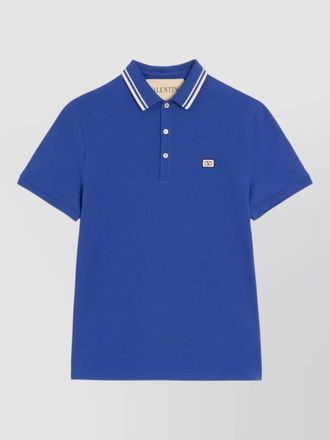 Valentino vlogo signature cotton piquet polo shirt
