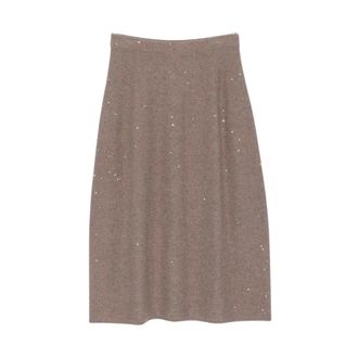 Antonelli Gonna Midi Primiero - - Skirts - Donna - Beige - M