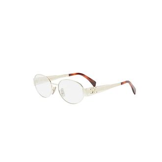 Celine Glasses, female, Gray, Size: 53 MM Metallic Optical Frames for Women