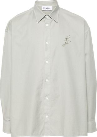 Études Studio Illusion Thorns Pigeon shirt - unisex - Cotton - 42 - Grey