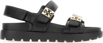 Tory Burch Mellow Sport Sandal - Dames - Sandalen - Zwart - 37 EU - Leer - Schoenen