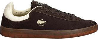 Lacoste Baseshot Sneakers - Heren - Schoenen - Bruin - Maat: 45 EU Su&egrave;de
