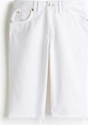H&M Bermudashorts aus Denim - White