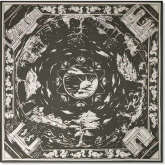 Mulberry Square Scarf - British Park in Juniper Green at Nordstrom