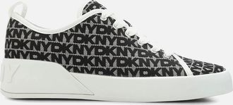 DKNY Womens Mar Lace Up Trainers - White/Multi - Size: 7.5