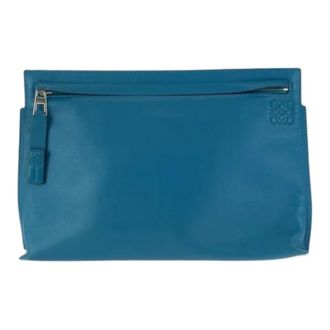 Loewe Pre-owned Clutches, male, Blue, Size: ONE SIZE Pre-owned Clutch bag