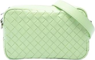 Bottega Veneta Borsa a tracolla in pelle intrecciata Pre-owned - - Pre-owned - Donna - Verde - ONE SIZE