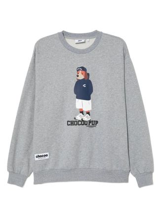 Chocoolate graphiced sweatshirt - men - Polyester/Cotton - M - Grey