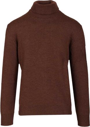 Ballantyne Merinowollen coltrui - Heren - Coltruien - Bruin - XL - Wol - Truien & Vesten