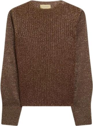 Momoni Round-neck Truien - Dames - Ronde hals truien - Bruin - M - Truien & Vesten