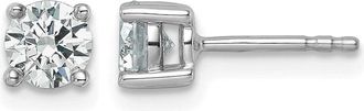 Diamond2Deal 14k Yellow Gold 7/8 ct Round Lab Grown Diamond Stud Earrings VS Clarity, G-H Color