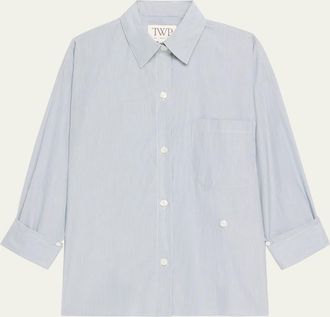 TWP New Earl Striped Button-Front Shirt