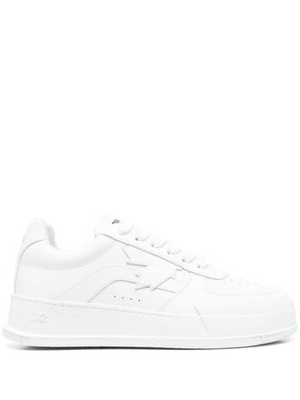 Dsquared2 logo-print lace-up sneakers - White