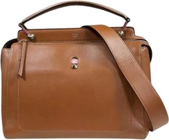 Fendi Pre-owned Vintage Leren Handtas - Dames - Vintage Handtas - Bruin - ONE Size - Leer - Vintage