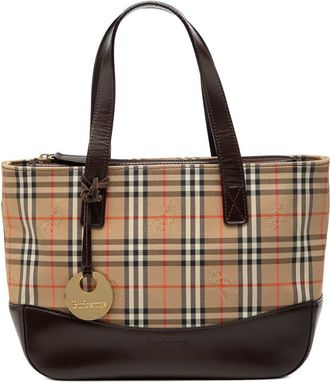 Burberry Pre-owned Burberry Haymarket Check Canvas Tote Ladies 2ZXDF81YVSGP2BSL