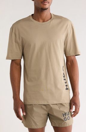 BOSS Relaxed Fit Logo T-Shirt in Medium Brown at Nordstrom Rack, Size X-Large