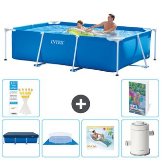 Intex Piscina Con Estructura Rectangular - 260x160x65 Cm - 7-piezas S148