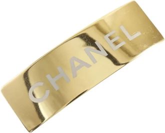 Chanel Pre-owned Fabric hair-accessories - Dames - Vintage Accessoires - Geel - ONE Size - Vintage