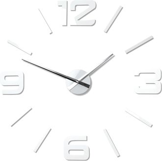 OEM Reloj Adhesivo Grande, Blanco Y Admirable Para Bricolaje