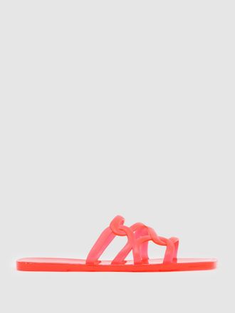 Reiss Pink Interlocking Jelly Slide Sandals, X11