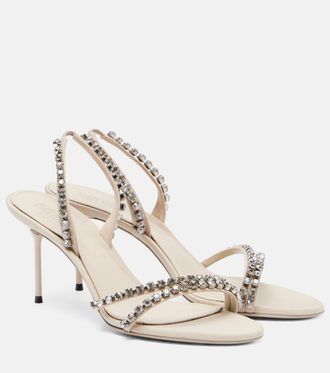 PARIS TEXAS Lidia 70 crystal-embellished mules