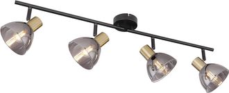 Globo Lighting Foco - Jay - Negro - Vidrio Metal Vidrio Ahumado - - Globo