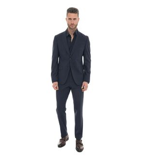 HUGO BOSS Hugo, Single Breasted Suits, male, Blue, Size: 2XL P-Huge Suit