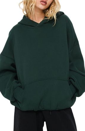 Princess Polly Good Luck Graphic Cotton Blend Hoodie in Green /Blue at Nordstrom, Size 2