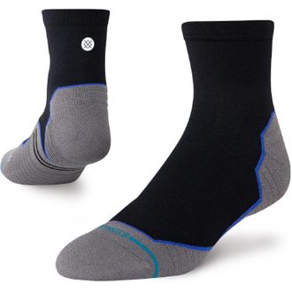 Stance Contrast Seam Light Quarter Socks Black L