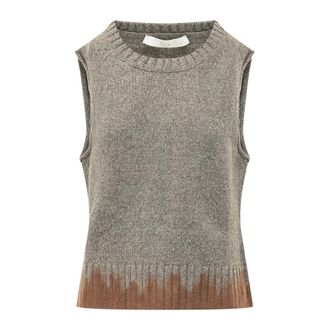 Tela Takumi Sleeveless Vest - - Knitwear - Donna - Grigio - M