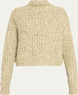 Ulla Johnson Albie Mock-Neck Knit Pullover
