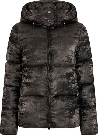 Moorer Melita Hooded Jacket - Dames - Winterjassen - Bruin - XS - Polyester - Jassen