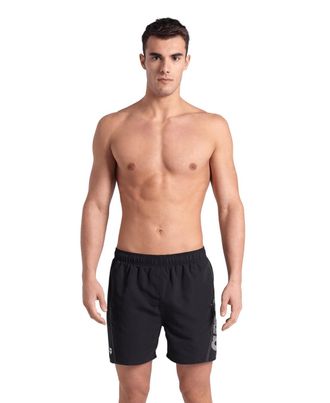Arena Badeshorts ARENA FUNDAMENTALS ARENA LOGO BOXER R, Herren, Gr. XXL, N-Gr, schwarz-weiss (schwarz, wei&szlig;), Obermaterial: 100% Polyester, Badehosen Badesh