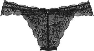 Lascana Womens Lace Cheeky Panty in Black at Nordstrom, Size 6