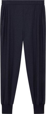 Stella McCartney wool flannel jogger - women - Wool - 36 - Blue