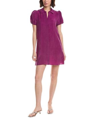 Alice & Olivia Alice + Olivia Jem Puff Sleeve Shirtdress