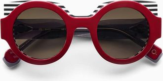 Etnia Barcelona Izzi BXGY Womens Sunglasses Burgundy Size 48