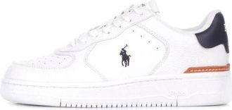 Ralph Lauren Masters leren sneakers - Heren - Sneakers - Wit - 45 EU - Leer - Schoenen