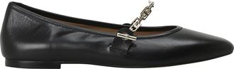 BOSS Diana Chain Mary Jane Ballet Flat in Black at Nordstrom, Size 10