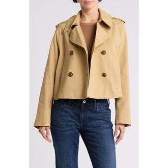Rag & Bone Talia Crop Trench Jacket in Khaki at Nordstrom Rack, Size Large