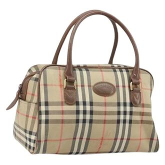 Burberry Pre-owned Handbags, female, Beige, Size: ONE SIZE Pre-owned Hand Bag