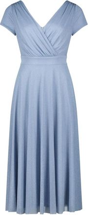 Vera Mont Kleedjes, Dames, Blauw, 3Xl, Polyester, Cocktail Midi Jurk