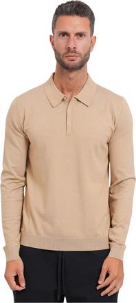 HUGO BOSS Truien & Vesten, Heren, Beige, 2Xl, Leer, San Pippo-CV Knit Polo