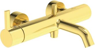 Ideal Mezclador De Ba&ntilde;era Joy Oro Cepillado Expuesto Standard