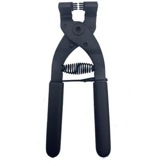 OEM [mai Usato]pinza Manuale Silenziosa In Acciaio Al Carbonio Da 17 Cm Per Lavorazione Della Pelle, Strumento Per Forare 4 Mm (4 Mm - 4 Denti)