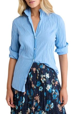 Nic+Zoe Core Cotton Long Sleeve Button-Up Shirt in Zephyr at Nordstrom, Size Xx-Large