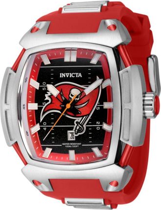 Invicta NFL S1 Diablo 53mm Quartz Silicone Strap Watch
