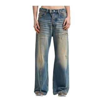Diesel Wide Jeans, female, Blue, Size: W26 1996 D-Sire Jeans