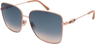 Jimmy Choo London SUNGLASSES HESTER/S-BKU-59-15-145 NON-POLARIZED